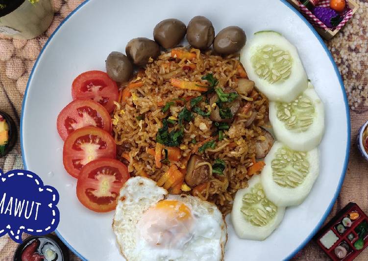 Resep Nasi Mawut Indomie, Bisa Manjain Lidah