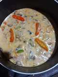 Sayur jantung pisang dan pete