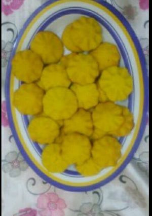 صورة لوصفة بسكويت بلكاسترد.🍪🍪