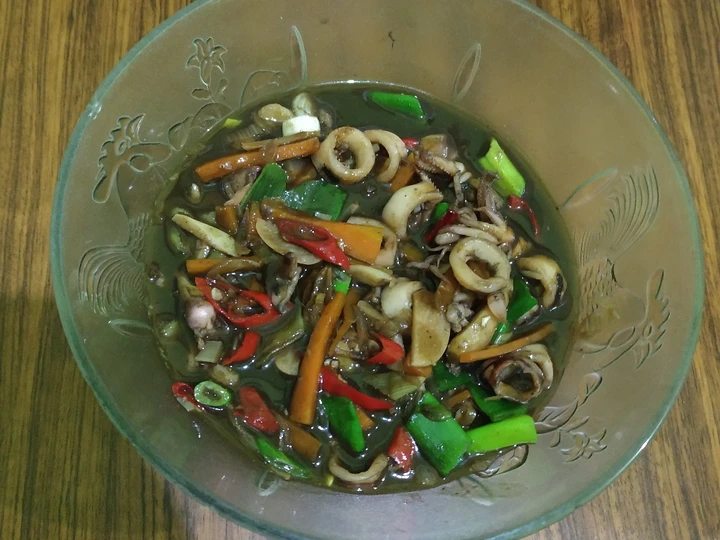 Cara Mudah Membikin Resep Cumi saos tiram yang  Bikin Ketagihan Anti Ribet, Lezat Sekali