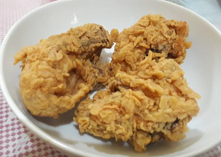 Cara Gampang Menyiapkan Ayam goreng crispy Anti Gagal