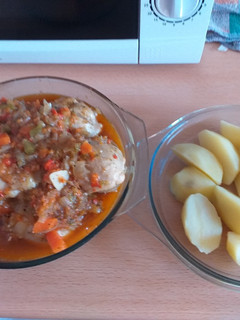 Una foto de Pollo en salsa campestre
