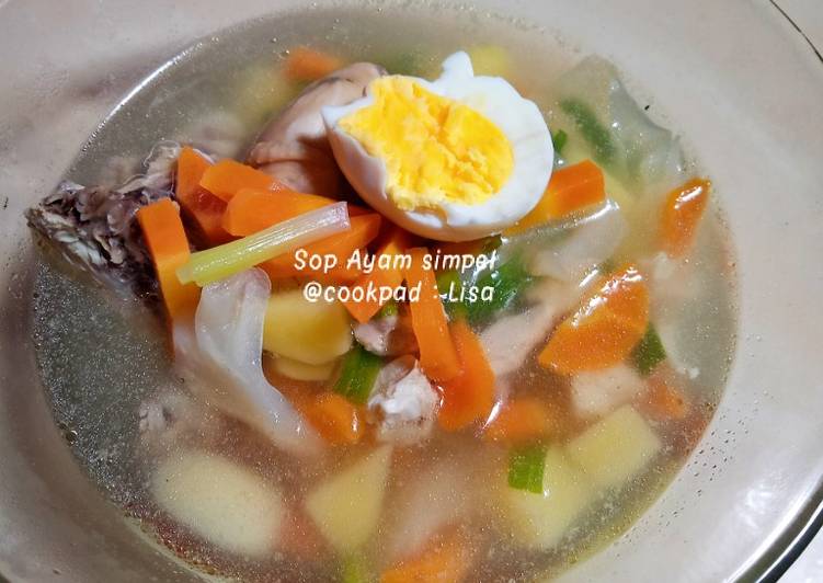 Resep Sup ayam simpel, Lezat