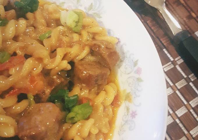 Recipe of Any-night-of-the-week Cheesy Smoked Sausage &amp; Pasta