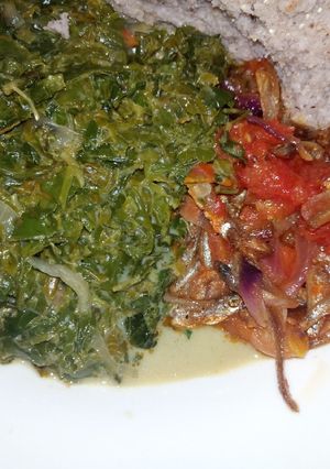 A picture of Fried Omena with mitoo.