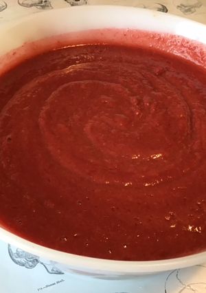 Une photo de Compote aux deux pêches et ananas