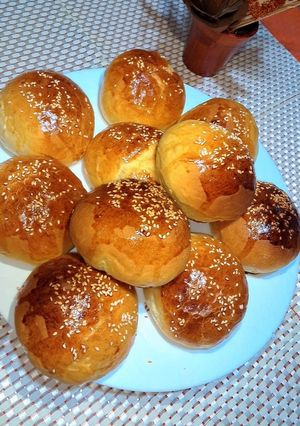 صورة لوصفة خبز البرغر هش وخفيف كالقطن🍔