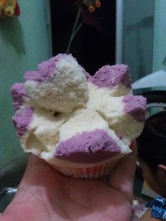 Foto resep Kue Bolu Kukus Mawar Ungu