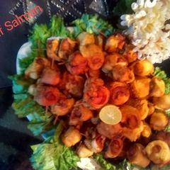 A picture of Spicy Chicken skewers.