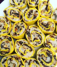 trứng hấp nấm hương