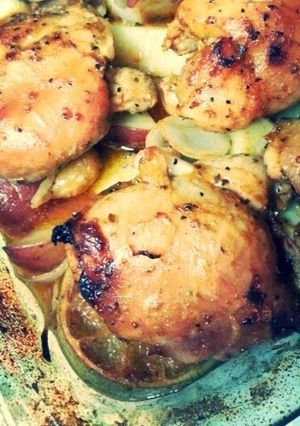 A picture of Chicken and Potato Bake.