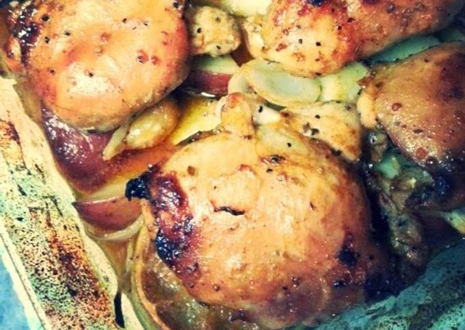 Recipe of Any-night-of-the-week Chicken and Potato Bake