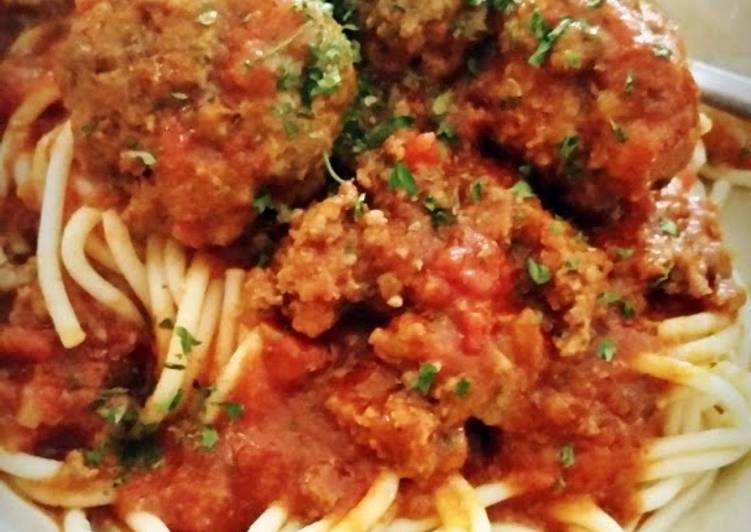Recipe of Favorite Ray&#39;s&#39; Easy Spaghetti &amp; Meatballs