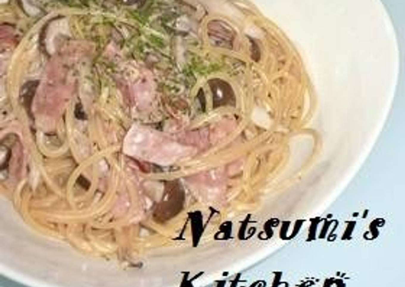 Mushroom and Bacon Cheese Cream Pasta