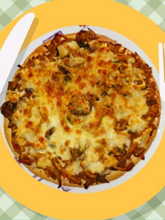 عکسی از دستور پیتزا مرغ