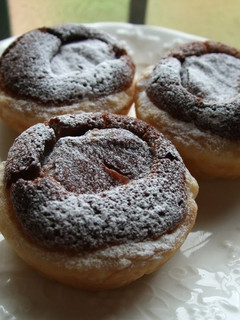 A picture of Chestnut Pie Made With Chestnuts In Syrup In Their Inner Skins.