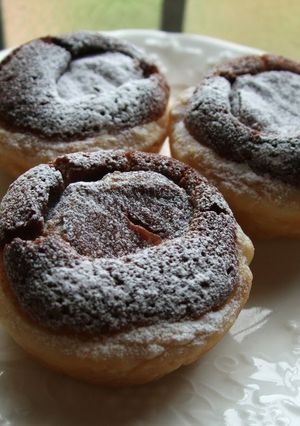 A picture of Chestnut Pie Made With Chestnuts In Syrup In Their Inner Skins.