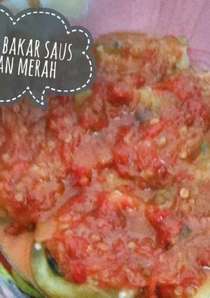 Foto resep Terong bakar saus santan merah