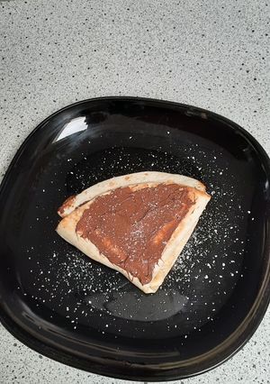 Une photo de Wrap gourmand au chocolat et a la banane