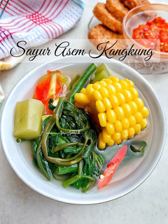 Foto resep Sayur Asem Kangkung Bumbu Iris
