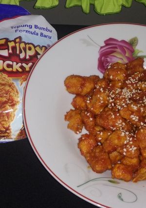 Foto resep Chicken popcorn asam manis