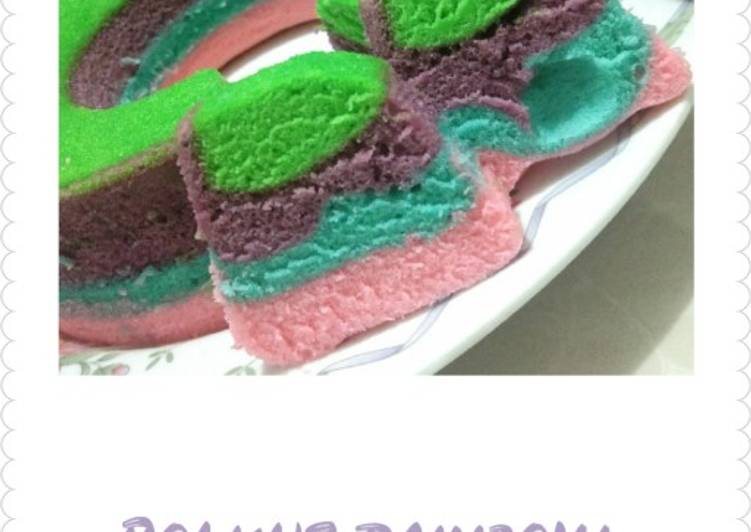 Resep Bolkus rainbow by me😊 Anti Gagal