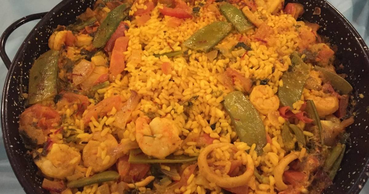 طريقة عمل Paella بايلا اسبانية على اصولها بطريقة سهلة وسريعة من ...