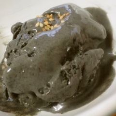 A picture of Dairy-free Tofu and Black Sesame Ice Cream.