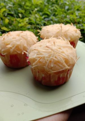 Foto resep Muffin tape keju (1 telur..no mixer)