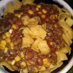 A picture of Megas ( hamburger stew ).