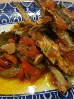 Una foto de Anchoas con pimientos