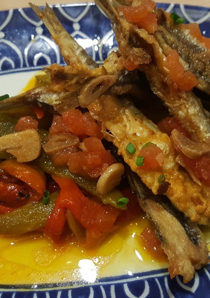 Una foto de Anchoas con pimientos