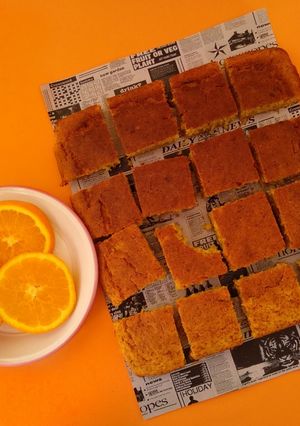 Foto principal de Bizcocho vegano de naranja sin huevo