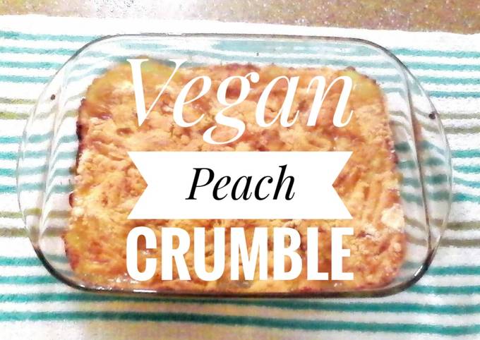 Vegan Peach Crumble π
