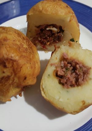 Una foto de Papas rellenas