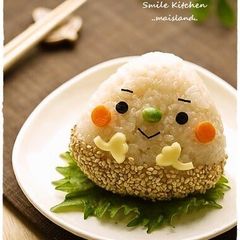 A picture of Mr. Chestnut Onigiri (Rice Ball).