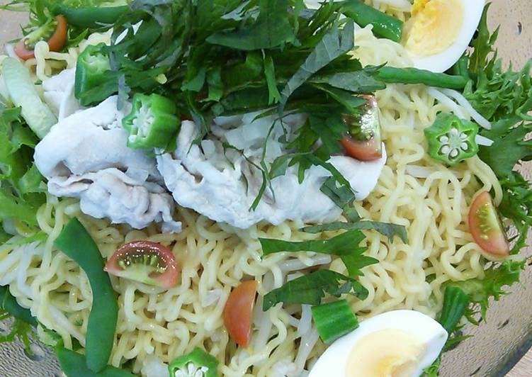 Recipe: Perfect Shabu Shabu Pork and Ramen Noodle Salad