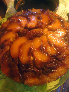 A picture of Ginger Peach Glaze Cake.