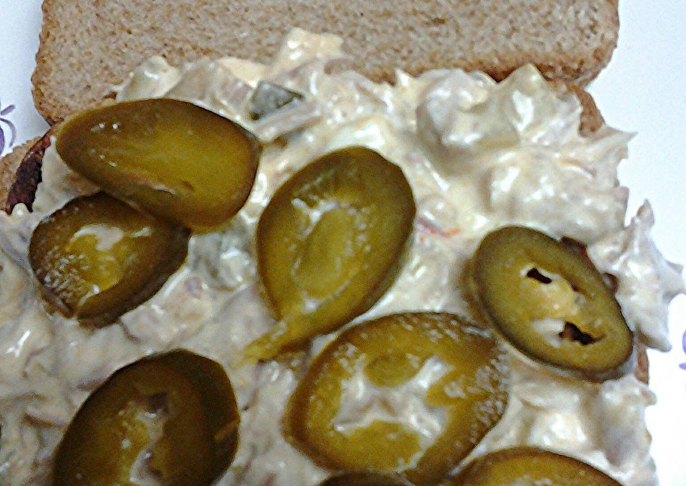 Leftover turkey salad from sandwiches