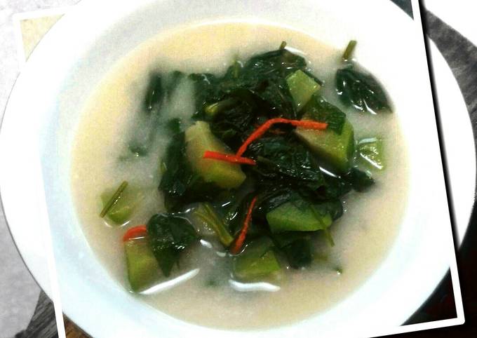 Bobor kangkung manisa bumbu iris
