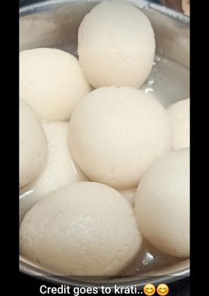 A picture of Mouth watering Rasgulla #auguststar..#24 august.