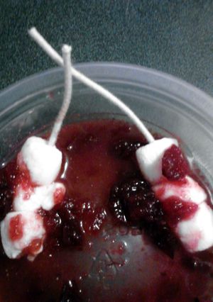 A picture of " Used Tampons " halloween cherry marshmallows.