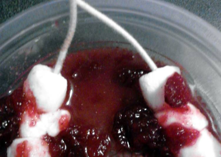 Recipe of Speedy " Used Tampons " halloween cherry marshmallows