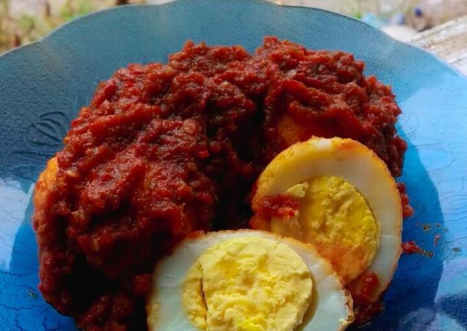 Telur Balado Pedas Manis