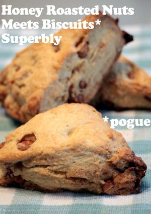 A picture of Starbucks Style Quick Honey Nut Scones.