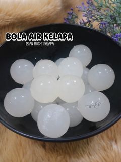 Foto resep Bola Air Kelapa (isian mochi kelapa)
