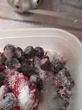 Batido de vainilla y frutas