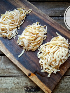 Foto resep Mie mentah homemade sehat