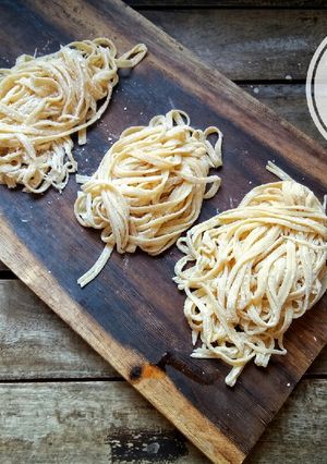 Foto resep Mie mentah homemade sehat
