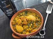Una foto de contramuslos de pollo arroz